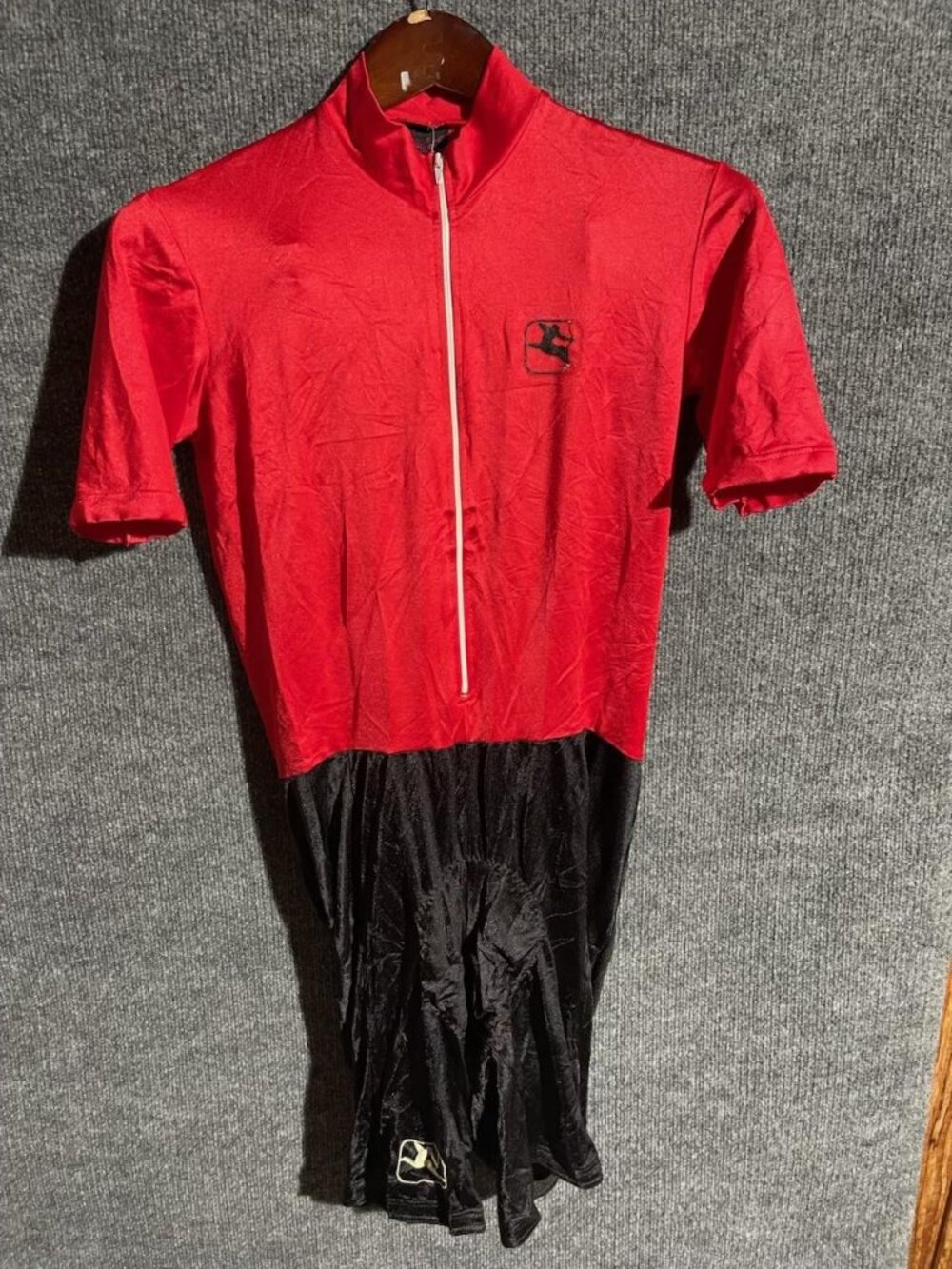 Giordana Cycling Skinsuit Mens Medium Red Black Padded Chamois Bike Road Italy